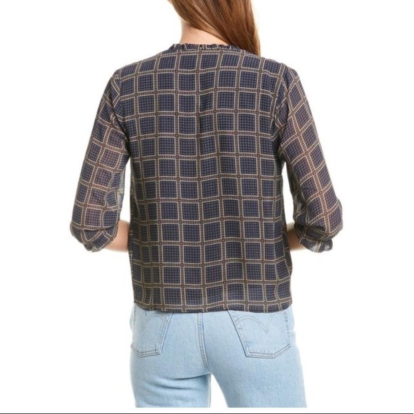 D.RA Los Angeles Empire V Neck Geometric Top - Picture 3 of 5